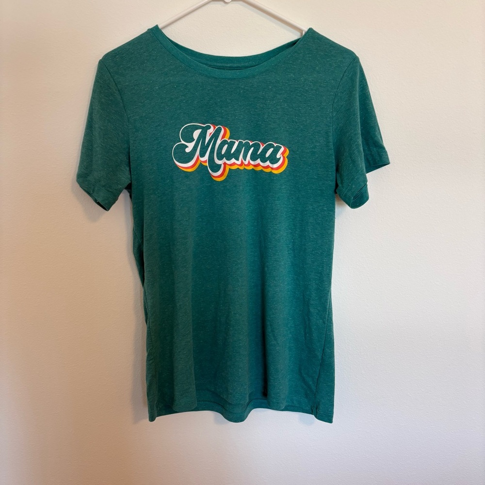 Green 'Mama' Graphic Tee Size M